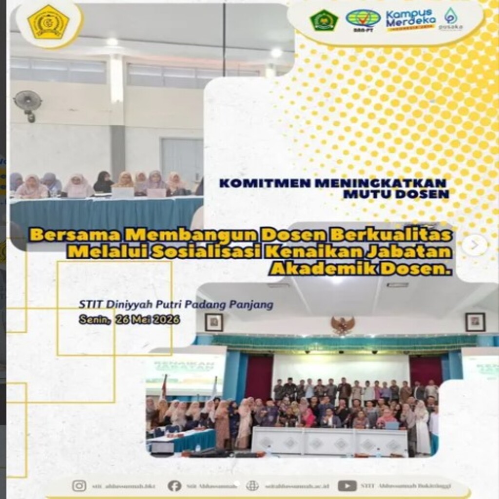 STIT Ahlussunnah Bukittinggi Ikuti Sosialisasi Kenaikan Jabatan Akademik Dosen Kopertais Wilayah VI Sumatera Barat